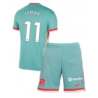 Camiseta Atletico Madrid Thomas Lemar #11 Visitante Equipación para niños 2024-25 manga corta (+ pantalones cortos)